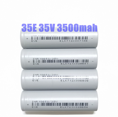 EVE 35V 18650 κύλινδρος μπαταρίας 3.7 3500mah Li Ion μπαταρία 3C