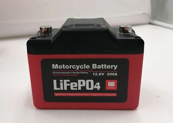 ηλεκτρικό ιόν λίθιου πακέτων LiFePO4 μπαταριών μοτοσικλετών 12V 2Ah 200CCA