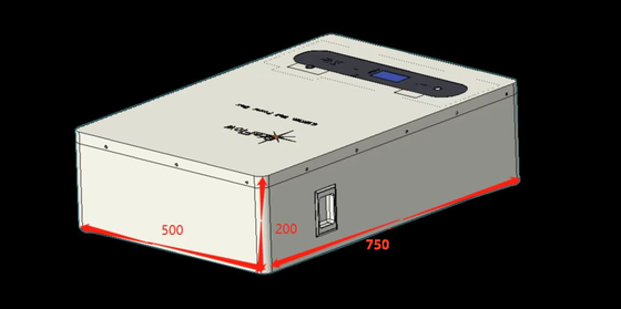 ο τοίχος 48v 200ah τοποθέτησε την ηλιακή μπαταρία λίθιου μπαταριών 10kwh Lifepo4