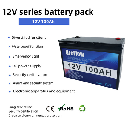 12v μπαταρία φωσφορικού λιθίου 12v 100Ah 150Ah 300Ah Με Bluetooth