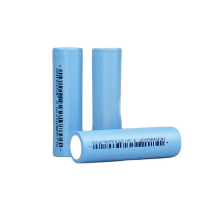 3.6V 2500mAh 18650 λίθιου ιονική ιονική μπαταρία λι μπαταριών 8C κυλινδρική